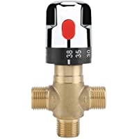 Válvula de ángulo de baño- Válvula mezcladora termostática de latón macizo G1 - 2 para el sistema de ducha Control de la…